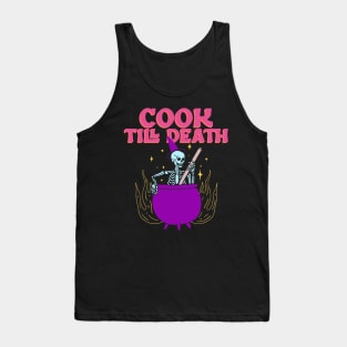 Cook Till Death - Halloween cooking-themed Tank Top